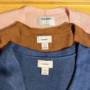 Lot of 3 long line cardigans